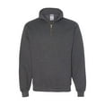 thumbnail image 2 of Adult 9.5 oz., Super Sweats NuBlend Fleece Quarter-Zip Pullover 4528, 2 of 3