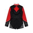 thumbnail image 7 of iiniim Leotards for Girls Gymnastics Long Sleeve Zipper Back Biketard Unitard Jumpsuit 6-16 Red 8, 7 of 7