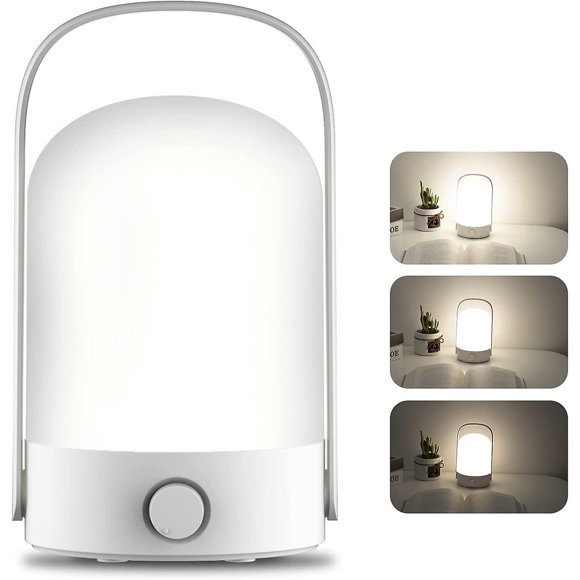Led Camping Light | Rechargeable Handheld Camping Lantern | Dimmable Night Light | Portable Battery Powered Camp Lamp With Hook For Reading Indoors, H