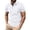 White, variant on Mens Polo Shirts Pure Color Versatile Casual Loose Collar Button Open Collar Ribbed Sports Short Sleeved Men'S Clothing