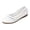 White_027, variant on Domuza Women's Lace Floral Ballet Flats, Peep Toe Slip On Satin Shoes, Comfortable Elegant Dressy Flats for Bridal, Wedding and Daily Casual Wear White 6.5（EU-37）