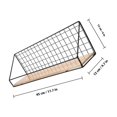 thumbnail image 2 of OULII 2pcs Hanging Display Shelf Synthetic Material Storage for Living Room, 2 of 7