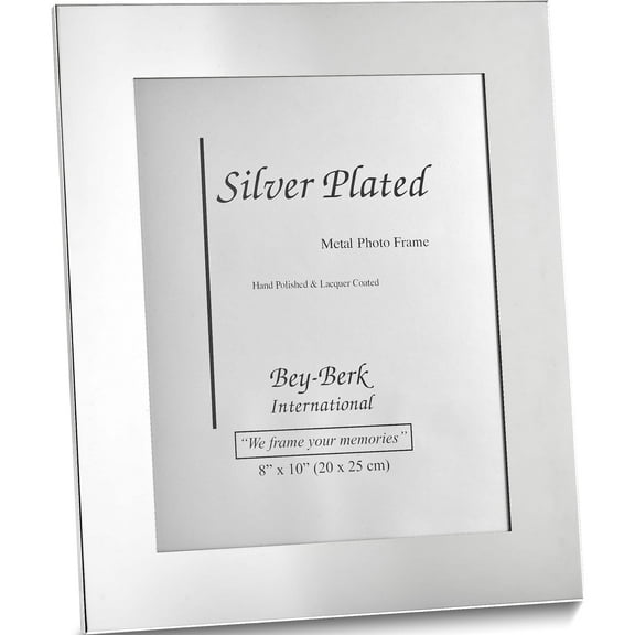 Fashion Silver-Plated 8X10 Wide Edge Photo Frame (10 X 0.35) Made In China gm18352