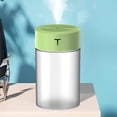 thumbnail image 3 of Humidificador USB Colco mini humidificador portátil 360 ml purificador de aire para automóvil luces LED 7 que cambian Verde, 3 of 7
