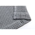 thumbnail image 4 of Dainty Home Imperial Cotton Textured Waffle Shower Curtain, 70 x 72, Silver, 4 of 6