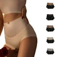 thumbnail image 4 of Clearance under 5 Female Leopard Print Women's Underwear European And American High Waisted Waist Cinching Hip Lifting Plus Size Seamless Underwear Gray XL, 4 of 4