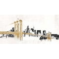 thumbnail image 2 of Tillmon, Avery 24x14 Gold Ornate Wood Framed with Double Matting Museum Art Print Titled - Skyline Crossing, 2 of 4