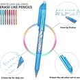 thumbnail image 3 of Erasable Gel Pens, Gel Ink Rollerball Pens for Make Mistakes Disappear, 0.5mm Liquid Ink Gel Pens Quick-Drying Rolling, 3 of 5