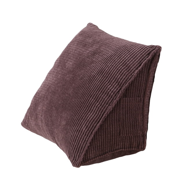 Amdohai Triangle Pillow Comfortable Reading Pillow With Zip Pocket Triangle Wedge