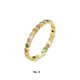 thumbnail image 5 of Anillo de mujer Acero inoxidable Chapado en plata Anillos de moda Decoraciones de circón Joyería de novia para adornos de joyería Ropa, zapatos y accesorios Miscelánea chapado en oro Tamaño 9 Minnieouse AP012387-10, 5 of 6
