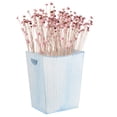 thumbnail image 2 of White Wood Farmhouse Waste Basket with Antique Metal Handle, Rustic Trash Can for Bathroom, Bedroom, and Office, 2 of 7