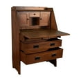 thumbnail image 3 of Pemberly Row Modern / Contemporary Wood Secretary Desk in Brown, 3 of 4