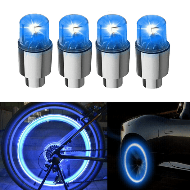 JOYLA 4pcs Car colorful dualsensing wheel lights, smart vibration alloy wheel lights, tire