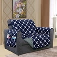 thumbnail image 1 of Reversible Furniture Protector for Pet Dog Children, Navy Blue Chair, 1 of 2