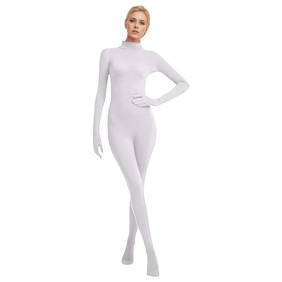 Clothing Women's Seamless Full Body Catsuit for Dance and Stage Performance Bodysuit