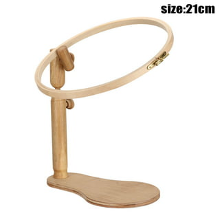 Light Wood Solid Wood Embroidery Hoop Stand Dual Holder at Rs 1450