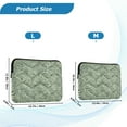 thumbnail image 4 of FORMRS 13"-13.3" Laptop Sleeve Protective Case Soft Carrying Quilted Computer Bag Cover, Retro Green Abstract, 4 of 7