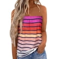 thumbnail image 1 of Top de tubo,Top de tubo para mujer Camisa sin tirantes sin mangas de moda Top de tubo informal Diseño fácil de usar, 1 of 2