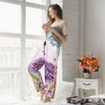 thumbnail image 5 of Pofeuu Flowers And Colorful Butterflies Print Women's Fashion Pajama Pants with Pockets Comfy Drawstring Sleep Lounge Bottoms-Medium, 5 of 6