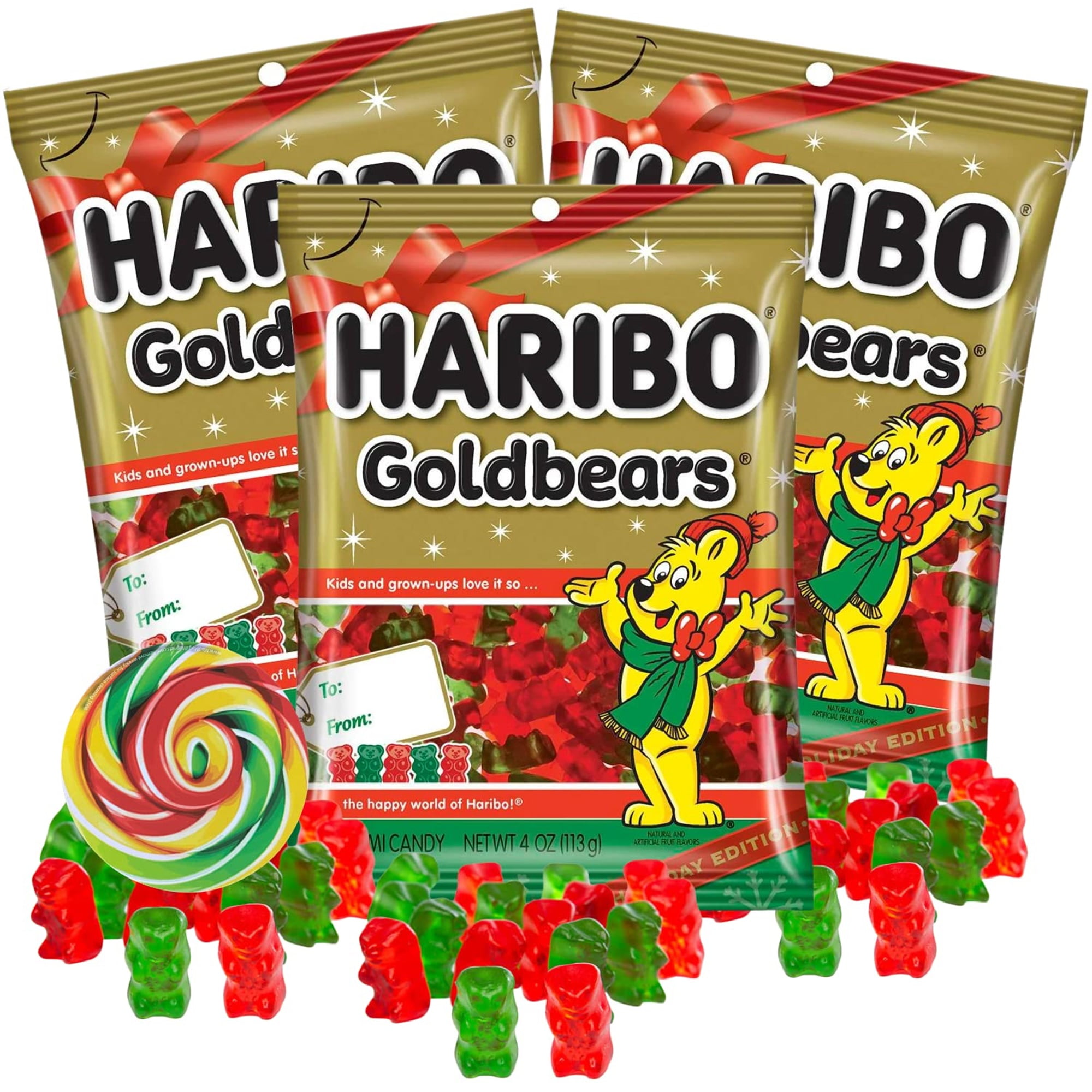 Limited Edition Christmas Haribo Goldbears, Strawberry and Raspberry