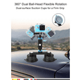 thumbnail image 3 of Suction Cup Mount for ,Camera Car Mount on Car Window, Windshield 360° Rotation Double Suction Cup Mount, 3 of 7