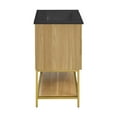 thumbnail image 6 of Carre 24 in. White Oak Bathroom Vanity With Black Ceramic Sink Top, 6 of 9