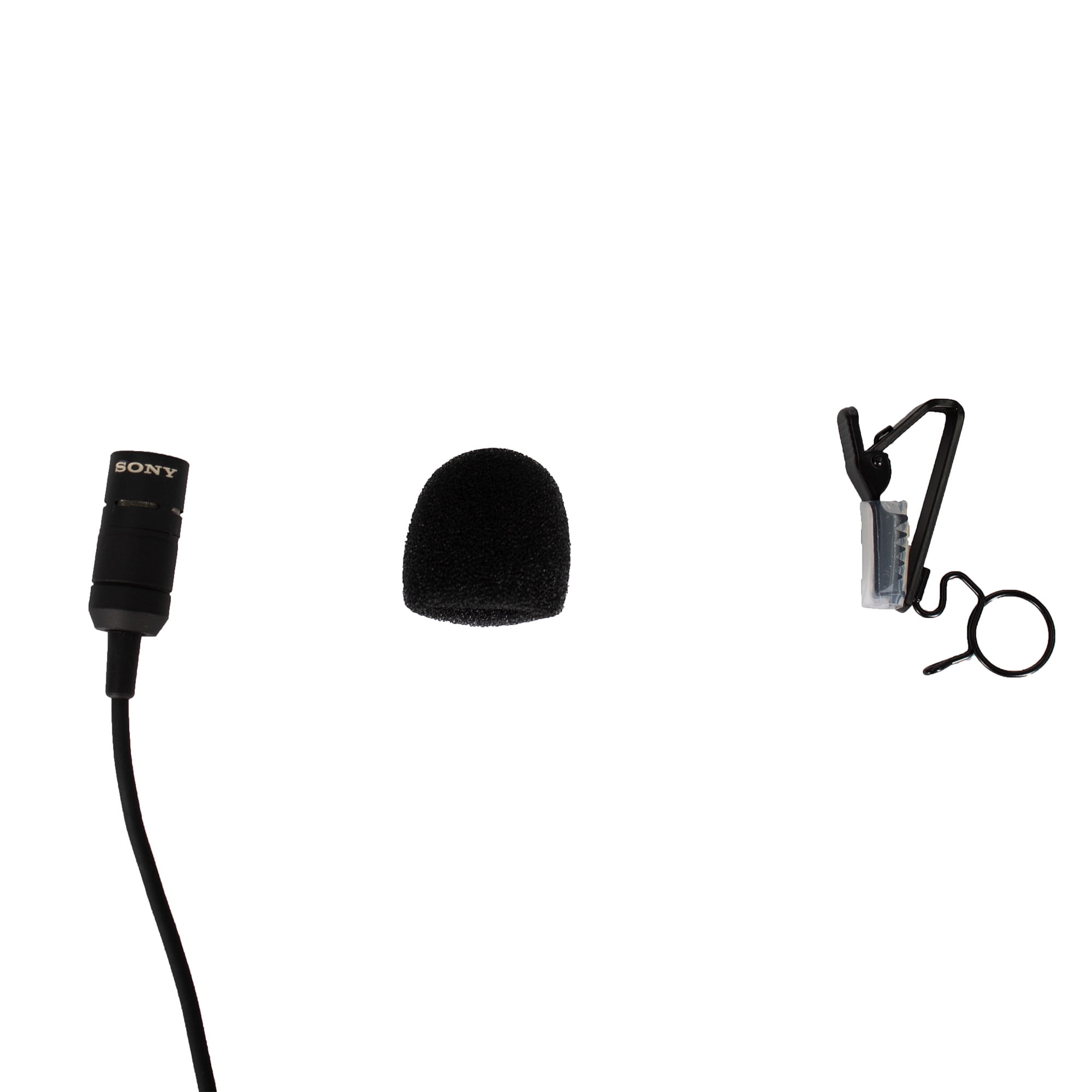 Sony ECM-44BC Omnidirectional Lavalier Microphone Bundle with Accessories (International Model)