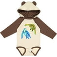 thumbnail image 3 of Inktastic Sea Turtles Swimming Together Boys or Girls Long Sleeve Baby Bodysuit, 3 of 5