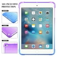 thumbnail image 3 of Cute Back Cover Case for iPad 9.7 Tablet (iPad 6th/5th Generation 2018 2017 /iPad Air 2 2014 /iPad Air 1st 2013, 9.7 Inch) - Slim Fit Light Weight Durable Silicone Back Cover Case (Purple Blue), 3 of 7
