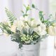 thumbnail image 4 of Flores artificiales con jarrón - Hortensia y ramo floral de crisantemo Pieza central de la boda para la decoración del hogar, la sala de estar o la oficina JFHHH pequeña, 4 of 5