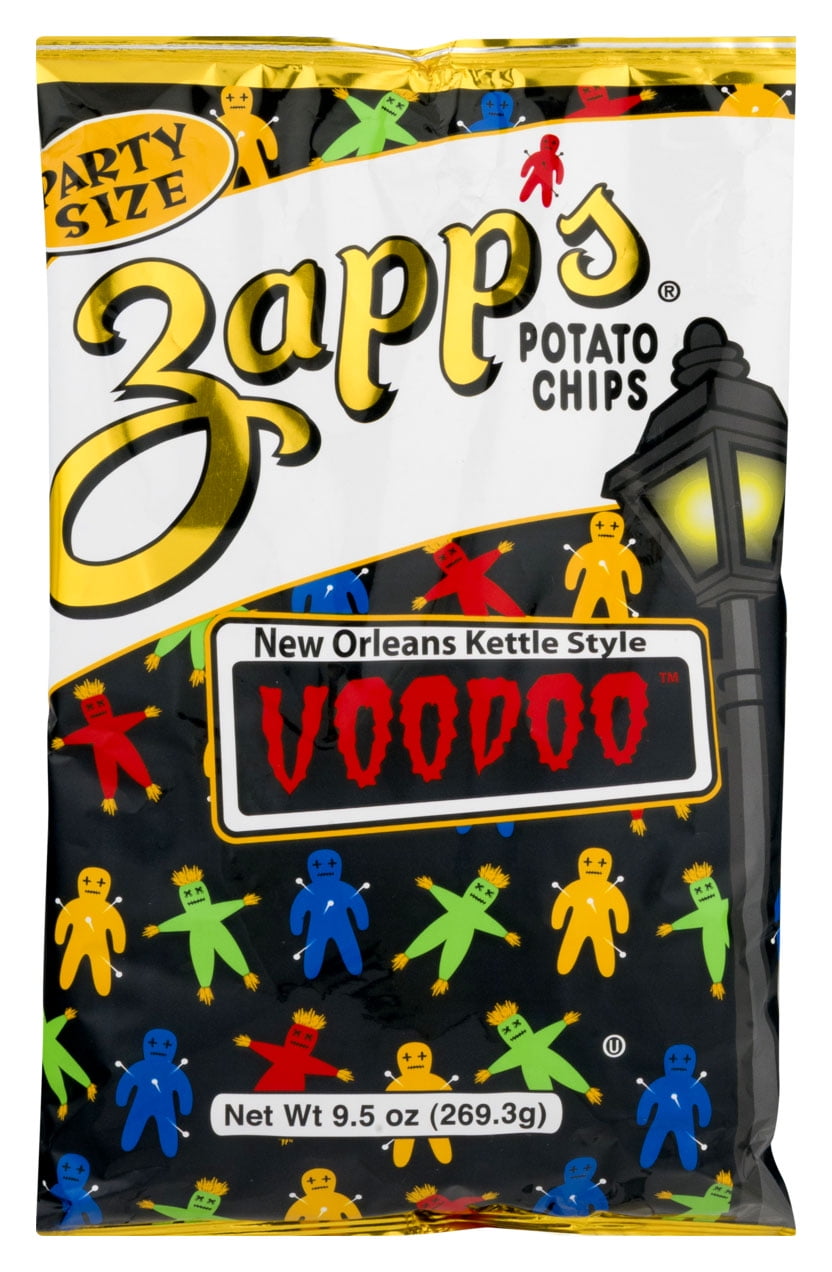 Zapp's New Orleans Kettle Style Voodoo Potato Chips 9.5 oz. Party Size
