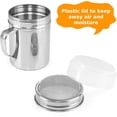 thumbnail image 7 of 2pcs Powdered Sugar Shaker Duster Cinnamon Coffee Sugar Shaker Dispenser for Coffee Bar Powdered Sugar Sifter Flour Shaker with Lid for Baking, 7 of 7