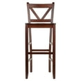 thumbnail image 2 of Winsome Wood Victor 30" V-Back Bar Stool, Set of 2, Walnut Finish, 2 of 7