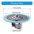 thumbnail image 3 of Universal Bathroom Floor Drain Shower Drainage Modern Bathroom Floor Drain Quick Drainage not Backflow Shower Trap sapphire blue, 3 of 5