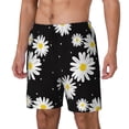 thumbnail image 2 of Fotbe Daisies Flowers Men’s Swim Trunks Quick Dry Swim Shorts Board Shorts with Mesh Lining-3X-Large, 2 of 9