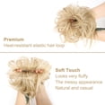 thumbnail image 3 of MORICA Tousled Updo Messy Bun Hair Piece Extension with Elastic Rubber Band Synthetic Scrunchies Ponytail for Women, 3 of 6