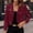 Wine, variant on Womens Trendy Shiny Sequins Party Cardigan Jackets 2026 Ladies' Fashionable Casual Long Sleeved Slim Sequin Jacket(L Black)