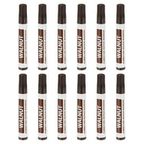 Uxcell Furniture Repair Wood Markers, 12 Pack Walnut Touch Up Filler Sticks, Oil Based Paint Markers for Scratches, Wood Floors