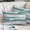 Blue, variant on Pink Gray Stripes Pillow Covers, Linen Long Throw Pillow Case, Watercolor Modern Abstract Minimalist Holiday Pillow Protector Decorative Cushion Cover for Living Room/Bedroom 20" x 36"