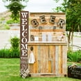 thumbnail image 4 of TX USA 72in 'This Home is Protected by God and Guns'   Foldable Wooden Front Door & Porch Sign  Bold Home Security Statement  Brown, 4 of 7