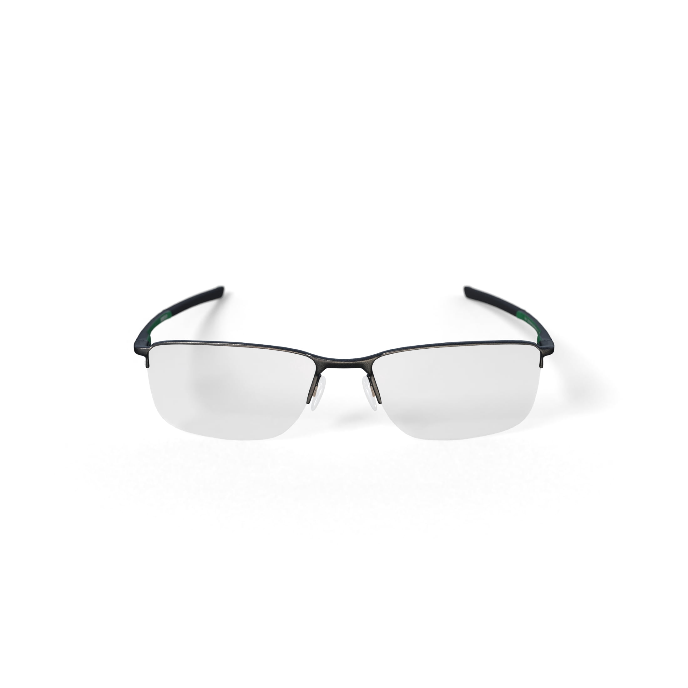 Oakley Unisex Rectangular Socket 5.5 Metal Eyeglasses, Satin Pewter, 56mm