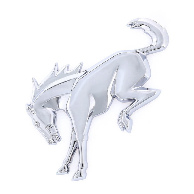 Emblema para vehículo Ford Bronco cromado 7x6 cm con adhesivo 3M