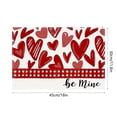 thumbnail image 3 of Wzzjkit Valentine's Day Rose Printed Placemats Love Table Runner Home Kitchen Heat Protectors, 3 of 6