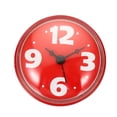thumbnail image 4 of Waterproof Shower Clock Mini Bathroom Mirror Wall Clocks with Suction Cup, Red, 4 of 7