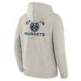 thumbnail image 3 of Men's Fanatics Off White Denver Nuggets Crossover Collection Blocked Shot Premium Pullover Hoodie, 3 of 3