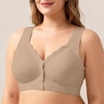 thumbnail image 3 of MEICHEN High Support Front Closure No Underwire Bras for Women Adjustable Strap Full Coverage Jelly Bras Comfortable Seamless Underwear, 3 of 6