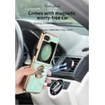 thumbnail image 4 of Compatible with Samsung Galaxy Z Flip 5 Case for Women Men Cute Samsung Z Flip 5 Protective Case Shockproof with Stand and Luxury Plating Gold Edge Phone Case Cover (Light Green), 4 of 14