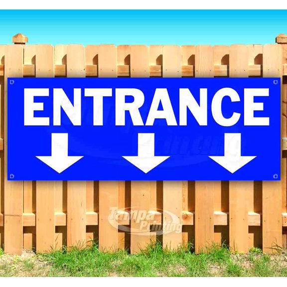 Entrance 13 oz Vinyl Banner With Metal Grommets