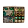 thumbnail image 7 of RuiJiao 73Pcs Electroplated Christmas Ornaments Set with Unique Shapes, Gift Box for Tree Decorations, 7 of 7