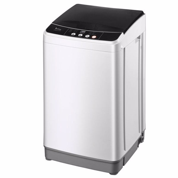 SALE CLEARANCE ZOKOP Full Automatic Washing Machine Portable Compact Laundry Washer Spin 10 programs 8 Water Level Selections with LED Display 10 Lbs